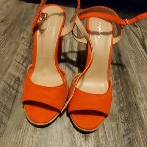 Bright Orange heel